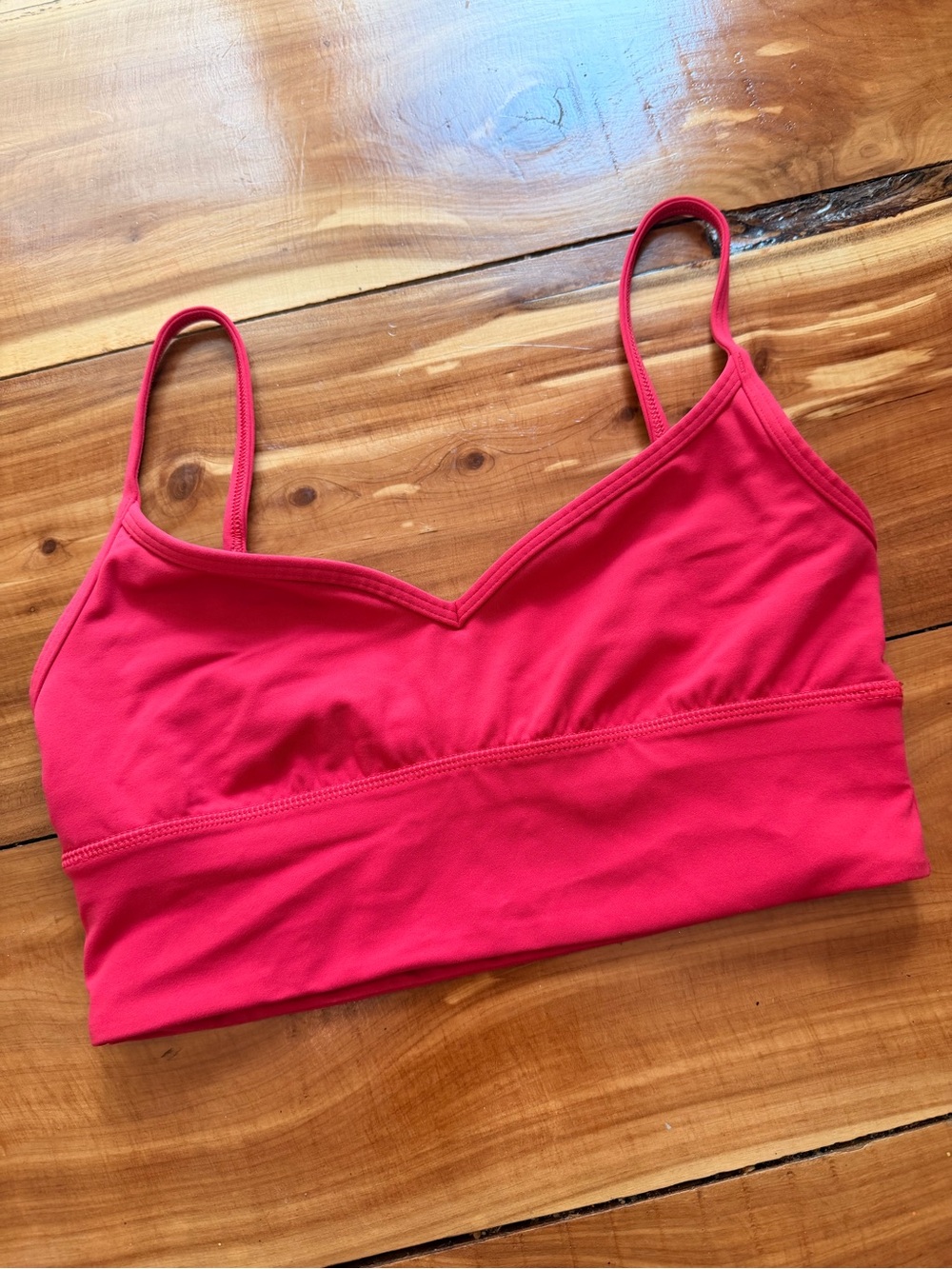 lululemon Align Bra, Size 4/6, Cherry Mist Red. Super cute! 🩷❤️🩷❤️🩷